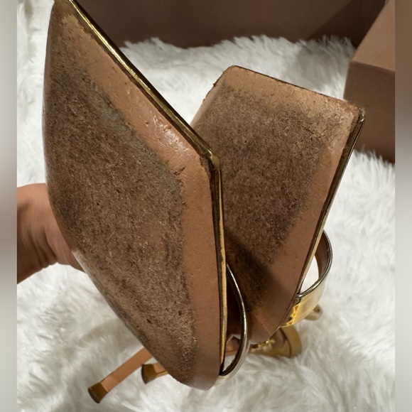 Gianvito Rossi Metallic Gold Heels - Picture 12 of 16